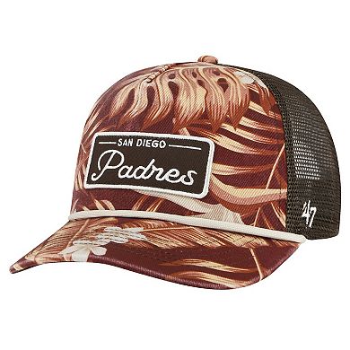 Men's '47 Brown San Diego Padres Tropicalia Trucker Hitch Adjustable Hat