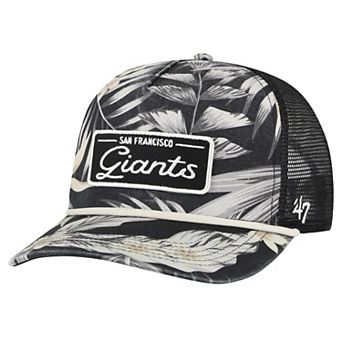 Men's '47 Black San Francisco Giants Tropicalia Trucker Hitch Adjustable Hat