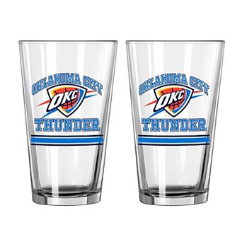 Oklahoma City Thunder 16oz. Pint Glass Two Pack