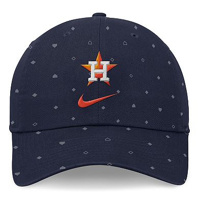 Men's Nike  Navy Houston Astros Primetime Print Club Adjustable Hat
