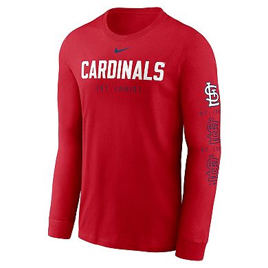 Men's Nike Red St. Louis Cardinals Repeater Long Sleeve T-Shirt