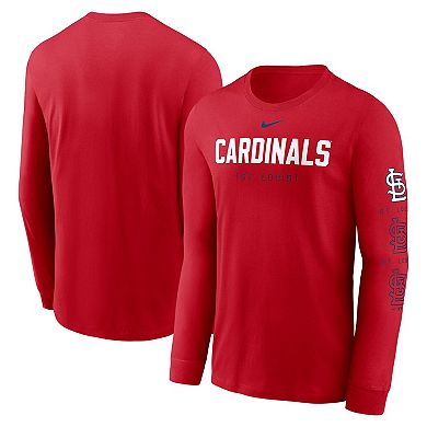 Men's Nike Red St. Louis Cardinals Repeater Long Sleeve T-Shirt
