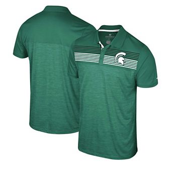 Men's Colosseum Green Michigan State Spartans Langmore Polo