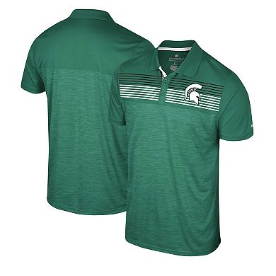 Men's Colosseum Green Michigan State Spartans Langmore Polo