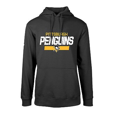 Men's Levelwear Sidney Crosby Black Pittsburgh Penguins Podium Name & Number Pullover Hoodie