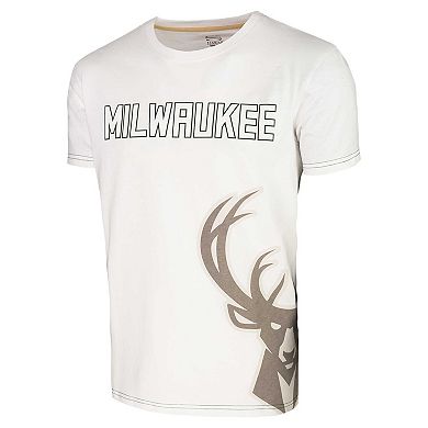 Unisex Stadium Essentials White Milwaukee Bucks Scoreboard T-Shirt