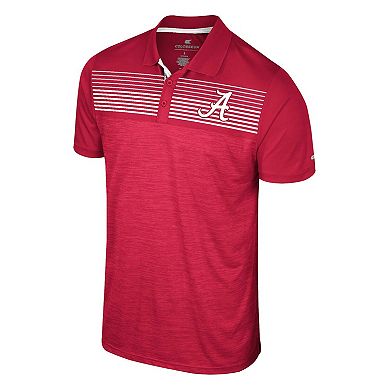 Men's Colosseum Crimson Alabama Crimson Tide Langmore Polo
