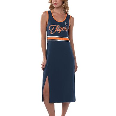 Women's G-III 4Her by Carl Banks Navy Detroit Tigers Main Field Maxi Dress