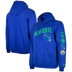 Milwaukee Bucks Fanatics Branded Primary Arctic Pullover Hoodie -  White/Hunter Green