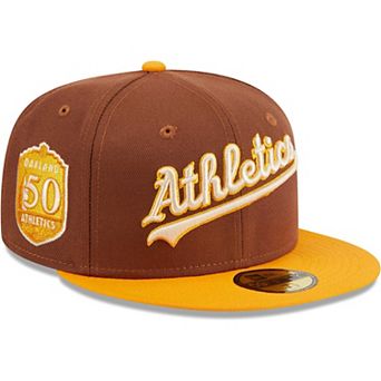 Men's New Era Brown Oakland Athletics Tiramisu 59FIFTY Fitted Hat
