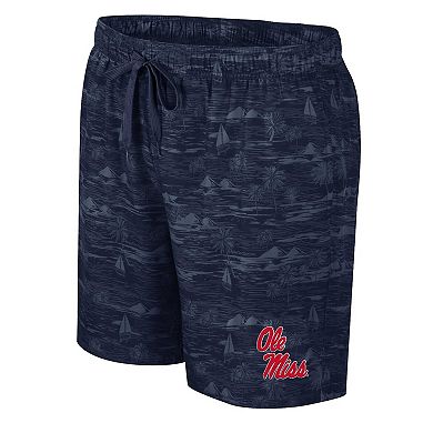 Men's Colosseum Navy Ole Miss Rebels Ozark Swim Shorts
