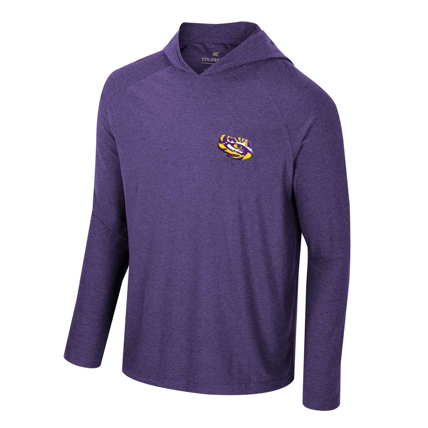 Men's Colosseum Purple LSU Tigers Cloud Jersey Raglan Long Sleeve ...