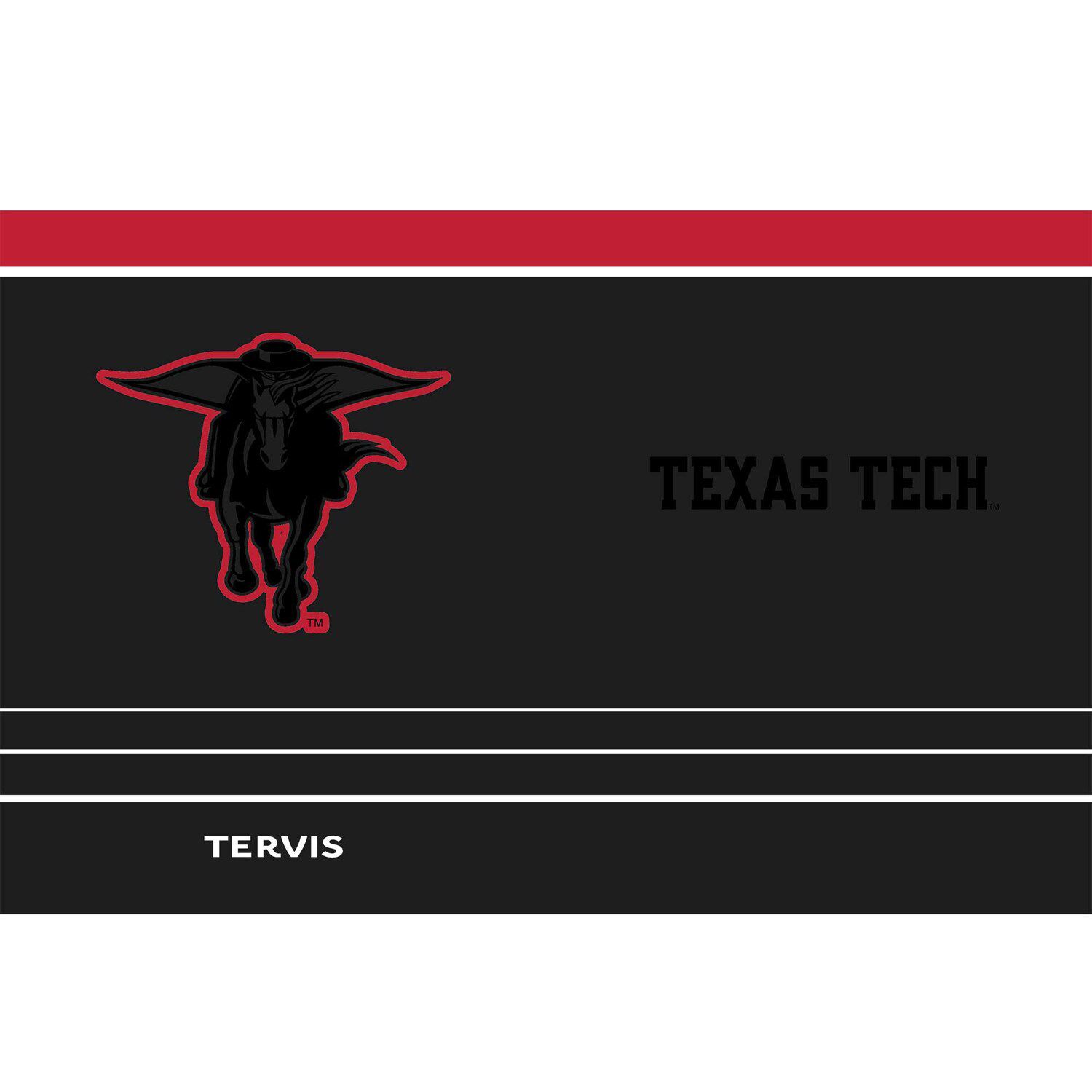 Tervis Bicchiere Da Viaggio Texas Tech Red Raiders - Doppia Parete Isolata 680g - Made In USA