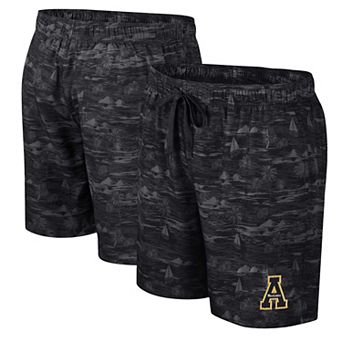 Men's Colosseum Black Appalachian State Mountaineers Ozark Swim Shorts