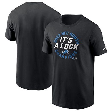 Men's Nike Black Detroit Lions 2023 NFC North Division Champions Locker ...