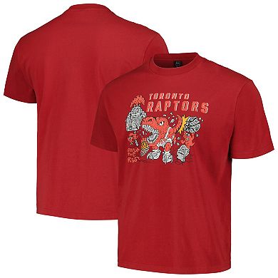 Unisex NBA x Brain Dead Red Toronto Raptors Identify Artist Series T-Shirt