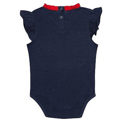 Newborn & Infant Fanatics Branded Navy/Gray Atlanta Braves Two-Pack Fan Bodysuit Set