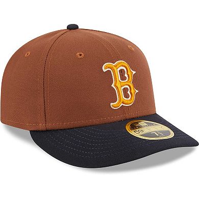 Men's New Era Brown Boston Red Sox Tiramisu Low Profile 59FIFTY Fitted Hat