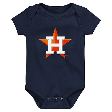 Infant Fanatics Branded Houston Astros Fan Pennant 3-Pack Bodysuit Set