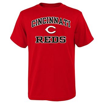 Youth Fanatics Branded Red Cincinnati Reds Heart & Soul T-Shirt