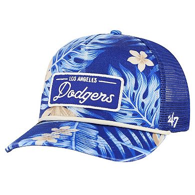 Men's '47 Royal Los Angeles Dodgers Tropicalia Trucker Hitch Adjustable Hat