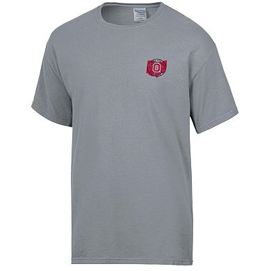 Men's Comfort Wash  Graphite Ohio State Buckeyes STATEment T-Shirt