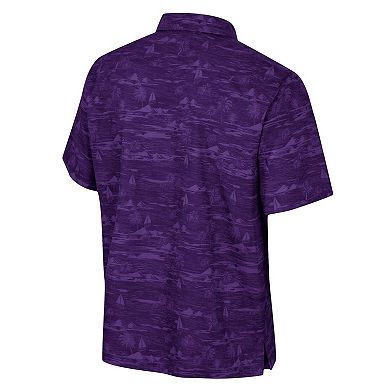Men's Colosseum Purple ECU Pirates Ozark Button-Up Shirt