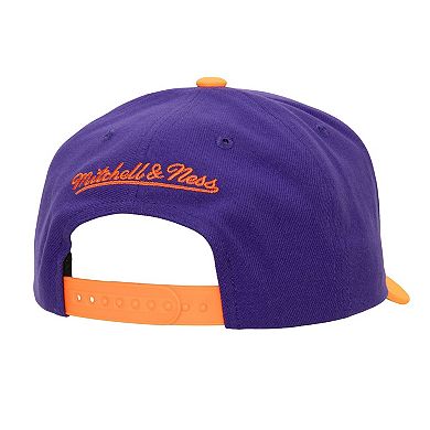 Men's Mitchell & Ness Purple/Orange Phoenix Suns Soul XL Logo Pro Crown Snapback Hat