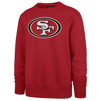 Men's '47 Scarlet San Francisco 49ers Imprint Headline Pullover Sweatshirt
