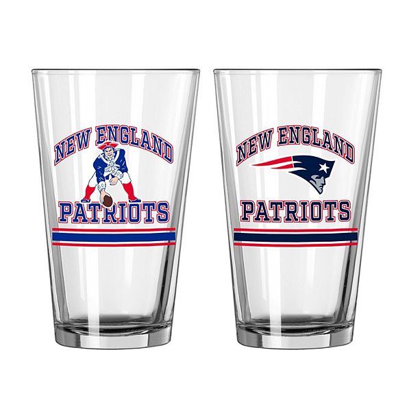 New England Patriots Four-Pack Beer Flight Glass Set