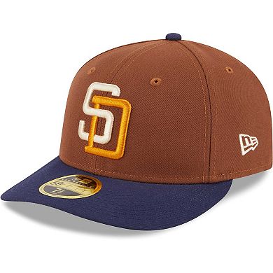 Men's New Era Brown San Diego Padres Tiramisu Low Profile 59FIFTY Fitted Hat