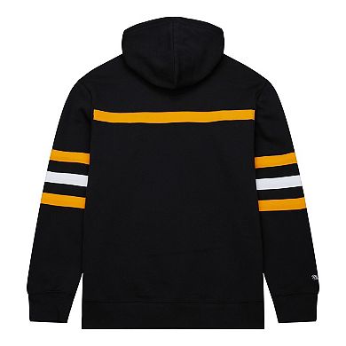 Men's Mitchell & Ness Black Pittsburgh Penguins Head Coach Pullover Hoodie