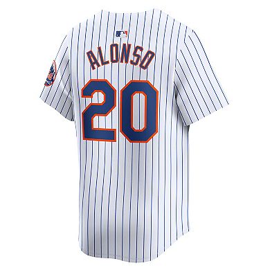 Men's Nike Pete Alonso White New York Mets Home Limited Player Jersey