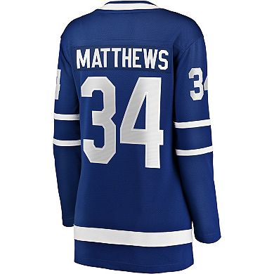 Women's Fanatics Auston Matthews Blue Toronto Maple Leafs Home Breakaway Jersey