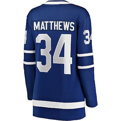 Women's Fanatics Branded Auston Matthews Blue Toronto Maple Leafs Home Breakaway Jersey