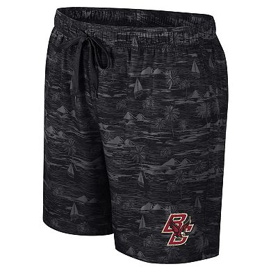 Men's Colosseum Black Boston College Eagles Ozark Swim Shorts