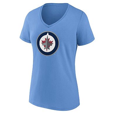 Women's Fanatics Branded Blue Winnipeg Jets Alternate Graphic T-Shirt