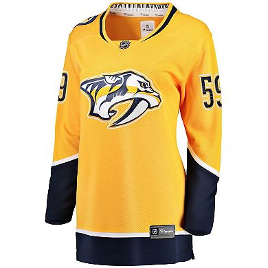 Women's Fanatics Roman Josi Gold Nashville Predators Home Breakaway Player Jersey
