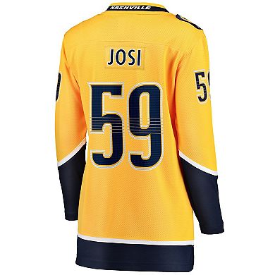 Women's Fanatics Roman Josi Gold Nashville Predators Home Breakaway Player Jersey