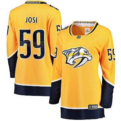 Women's Fanatics Roman Josi Gold Nashville Predators Home Breakaway Player Jersey