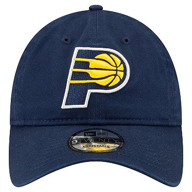 Men's New Era Navy Indiana Pacers Team 2.0 9TWENTY Adjustable Hat