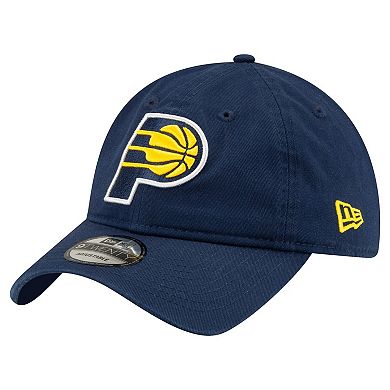 Men's New Era Navy Indiana Pacers Team 2.0 9TWENTY Adjustable Hat
