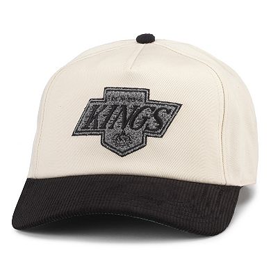 Men's American Needle White/Black Los Angeles Kings Burnett Adjustable Hat