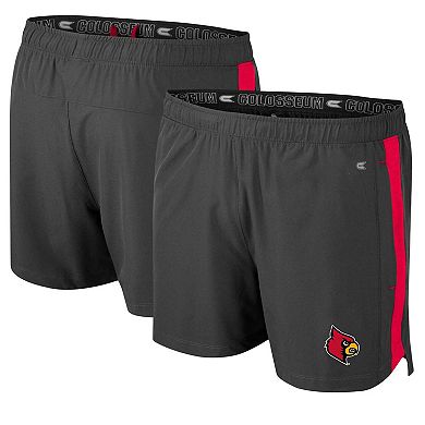 Men's Colosseum Charcoal Louisville Cardinals Langmore Shorts