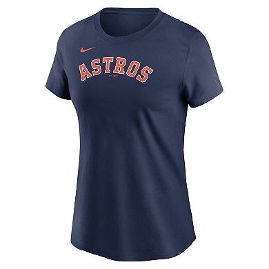 Women's Nike  Navy Houston Astros Wordmark T-Shirt