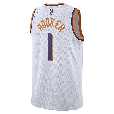 Unisex Nike Devin Booker White Phoenix Suns Swingman Jersey - Association Edition