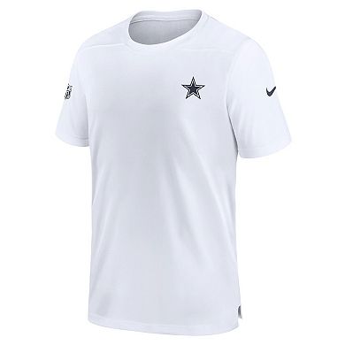 Men's Nike  White Dallas Cowboys Sideline Coach Performance T-Shirt