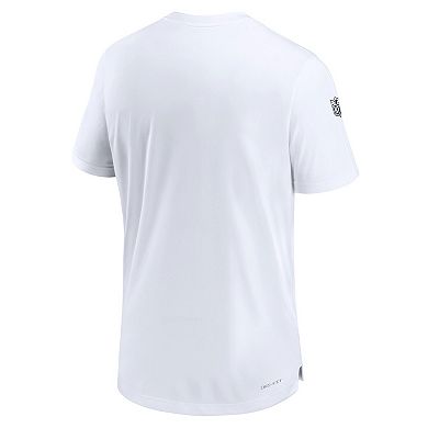 Men's Nike  White Dallas Cowboys Sideline Coach Performance T-Shirt