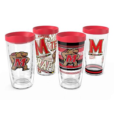 Tervis Maryland Terrapins Four-Pack 16oz. Classic Tumbler Set