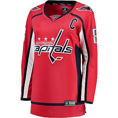 Women's Fanatics Alexander Ovechkin Red Washington Capitals Captain Patch Home Breakaway Player Jersey